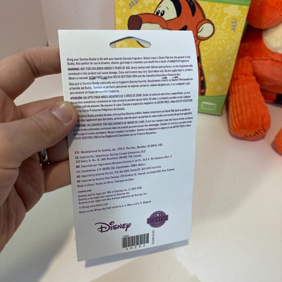 Scentsy Buddy 15” Tigger Winnie The Pooh Plush Stuffed Doll Toy W Scent Pack Box - Picture 14 of 16